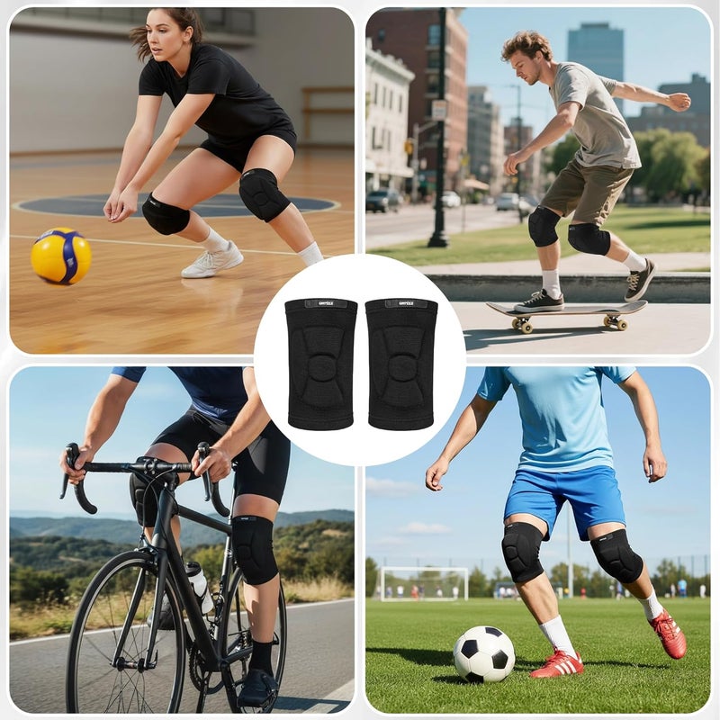 ONTYZZ Kids Knee Pads with Thicken Sponge Padding Breathable Stretchy Cotton Knee Pads Soft Knee Pads Guards Protective for Roller Skateboard Bike Scooter Outdoor Sports - Image 5